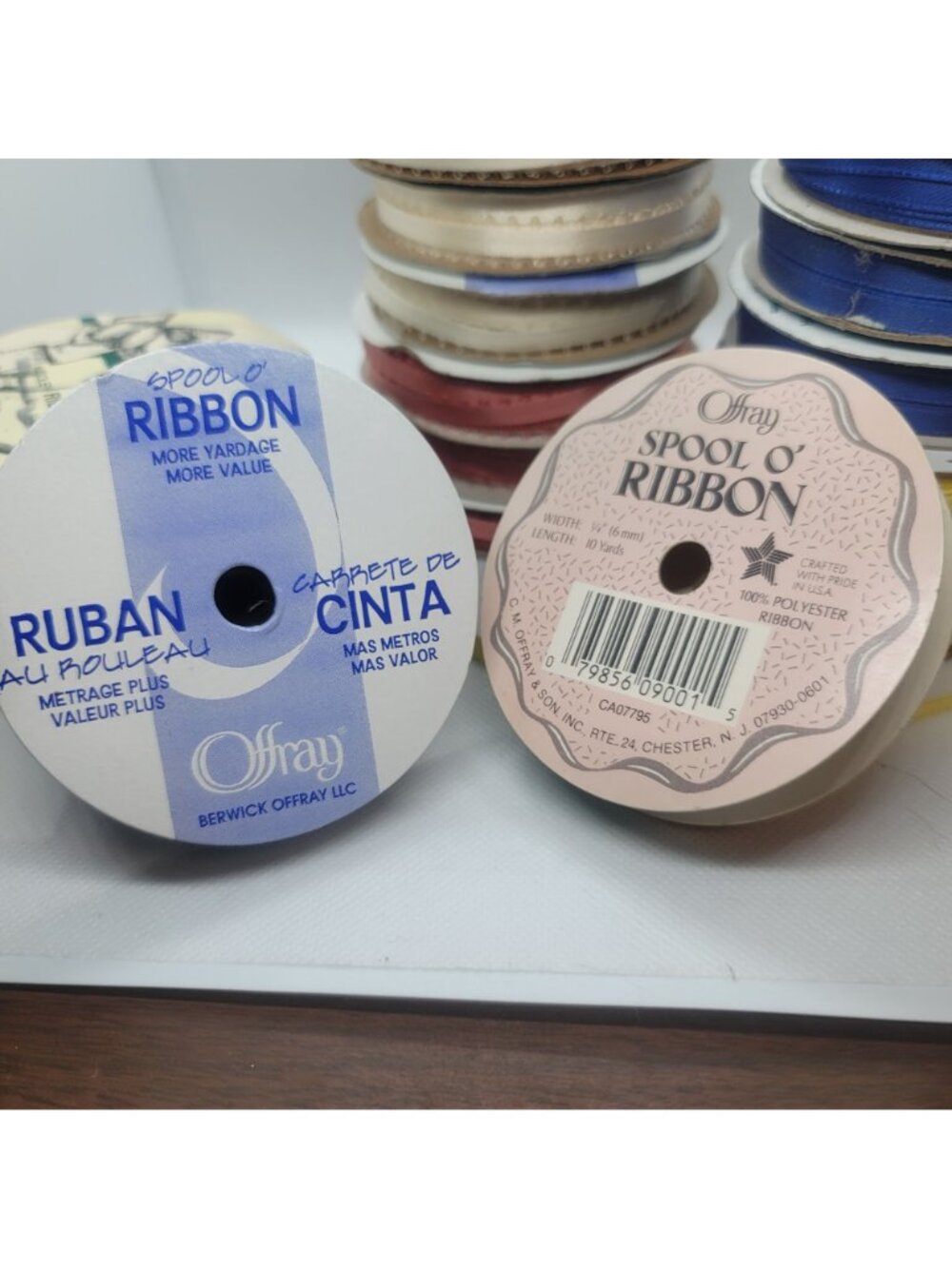 Picot Edge Ribbons 20 Spools Polyester Assorted Colors Craft Supplies Lot O - Picture 6 of 6